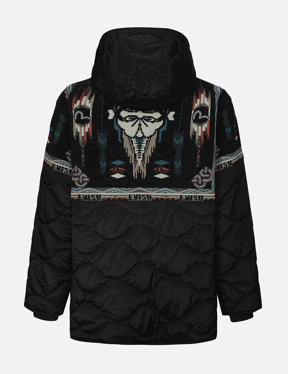Chimayo Tapestry Jacquard Relax Fit Quilted Jacket sold by Evisu product image thumbnail 2