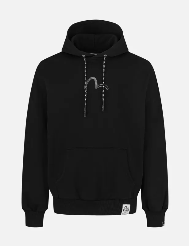 Sashiko Embroidery Appliqué and Seagull Print Oversized Hoodie sold by Evisu