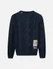 Logo Label Relax Fit Knit Sweater sold by Evisu