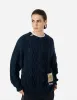 Logo Label Relax Fit Knit Sweater sold by Evisu