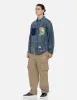 Lucky Slot Machine and Daruma Print Relax Fit Denim Shirt sold by Evisu