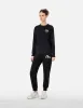 Logo Print and Seagull Embroidery Regular Fit Sweatpants sold by Evisu