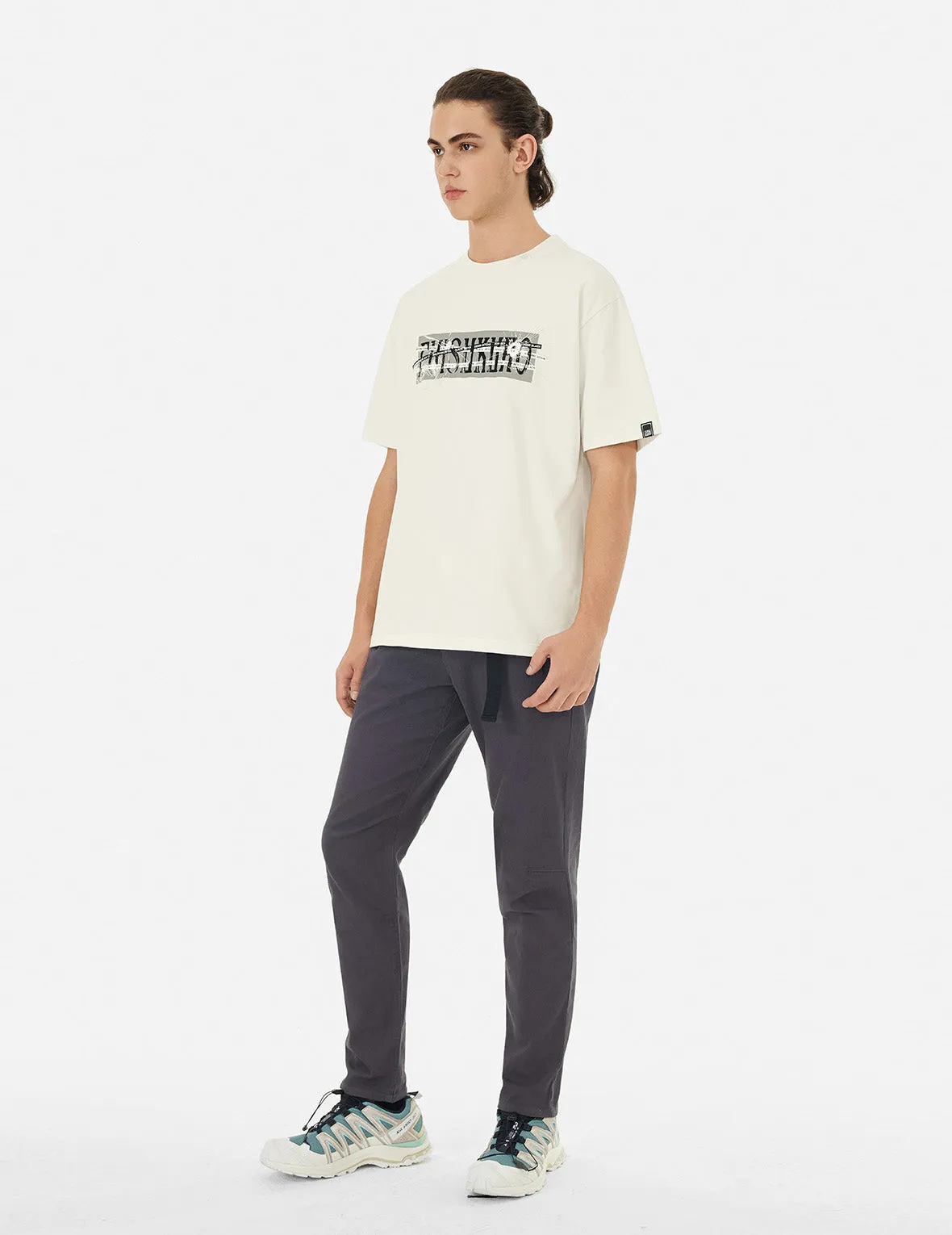 Multi Logo and Fragile Glass Effect Print Regular Fit T-shirt sold by Evisu product image thumbnail 3