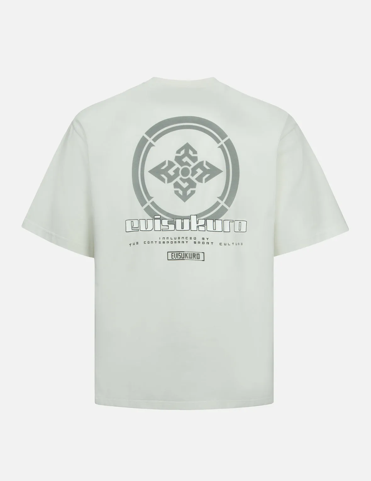 Multi Logo and Fragile Glass Effect Print Regular Fit T-shirt sold by Evisu