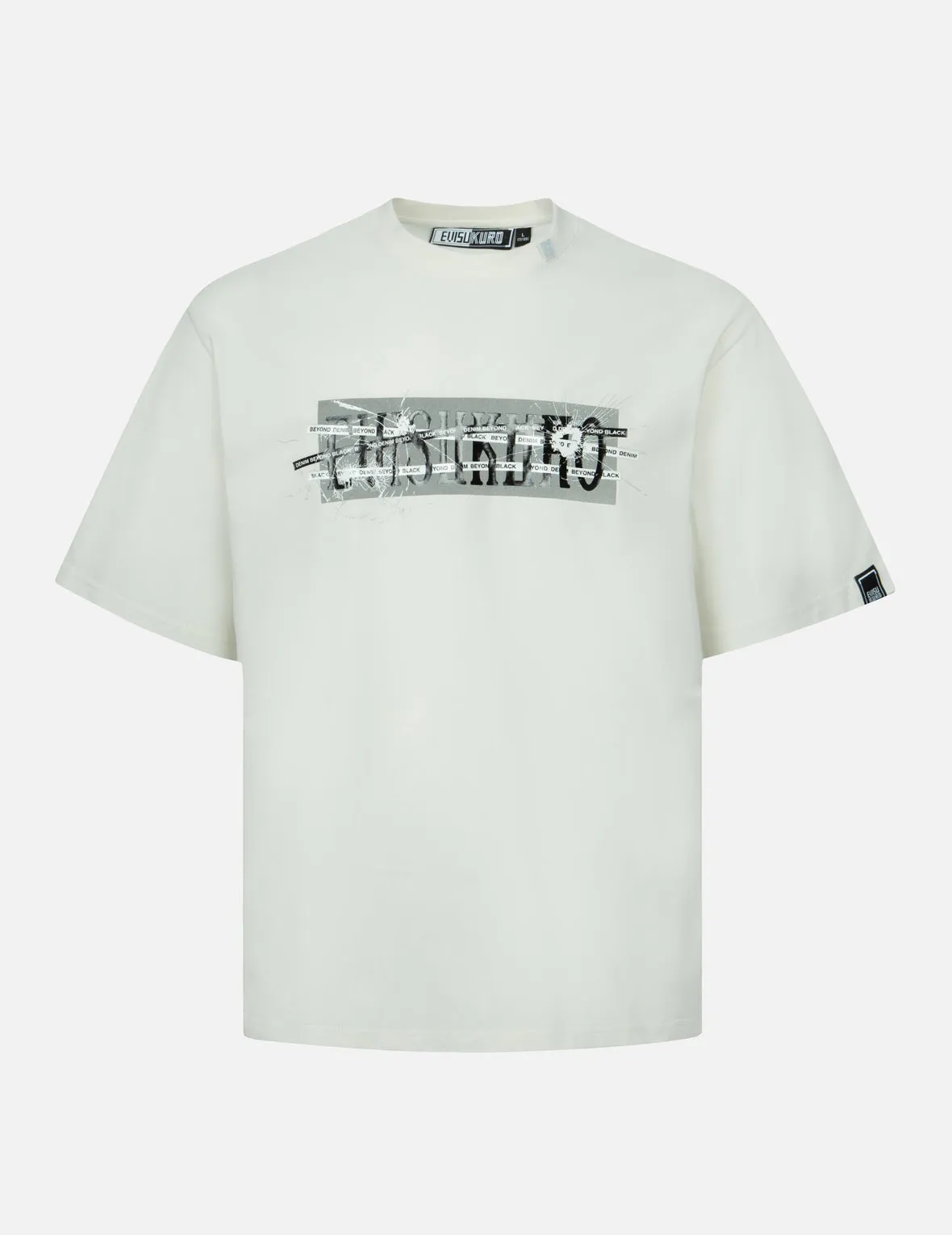Multi Logo and Fragile Glass Effect Print Regular Fit T-shirt sold by Evisu product image thumbnail 2
