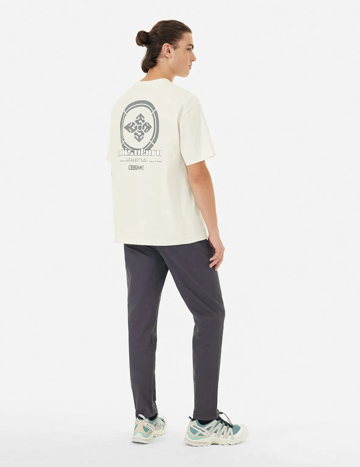 Multi Logo and Fragile Glass Effect Print Regular Fit T-shirt sold by Evisu product image thumbnail 4