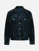 Overdye Logo and Seagull Relax Fit Denim Jacket sold by Evisu