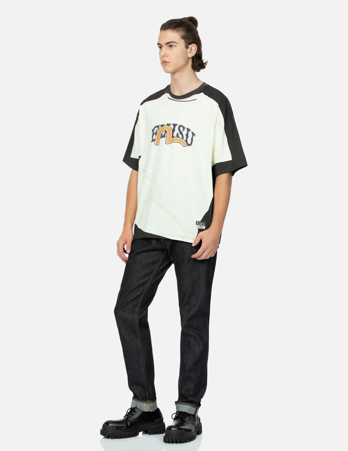 2-in-1 Logo and Seagull Print Loose Fit T-shirt sold by Evisu product image thumbnail 5