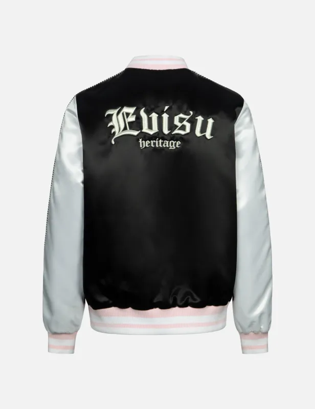 Logo Embroidery Loose Fit Souvenir Jacket sold by Evisu