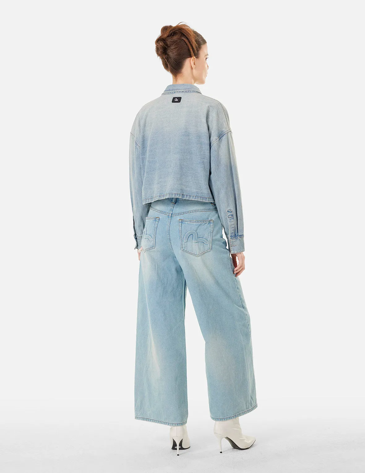 Seagull Embossed Baggy Jeans sold by Evisu product image thumbnail 3