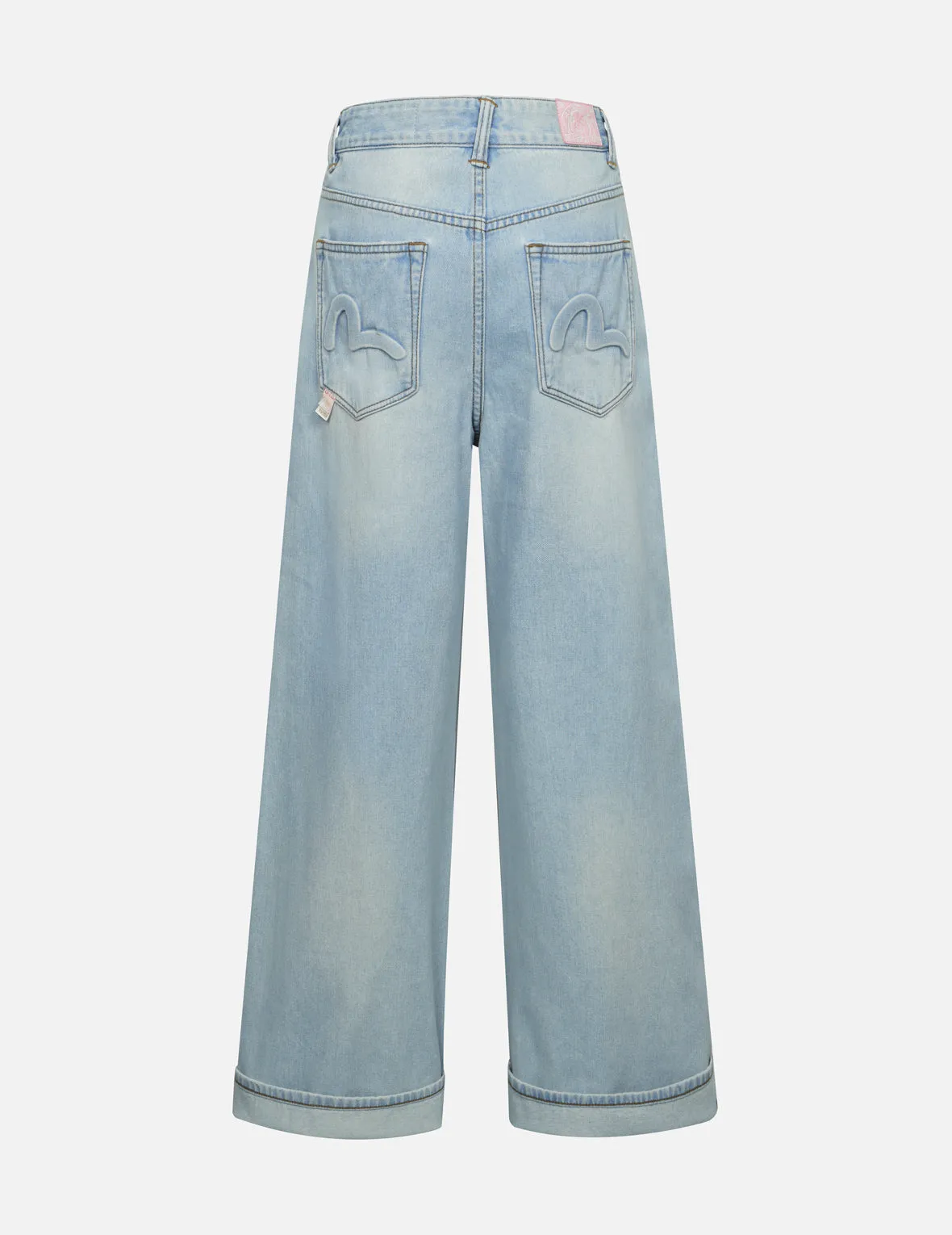 Seagull Embossed Baggy Jeans sold by Evisu
