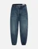 Wheel of Wisdom Print Wide Leg Denim Joggers sold by Evisu