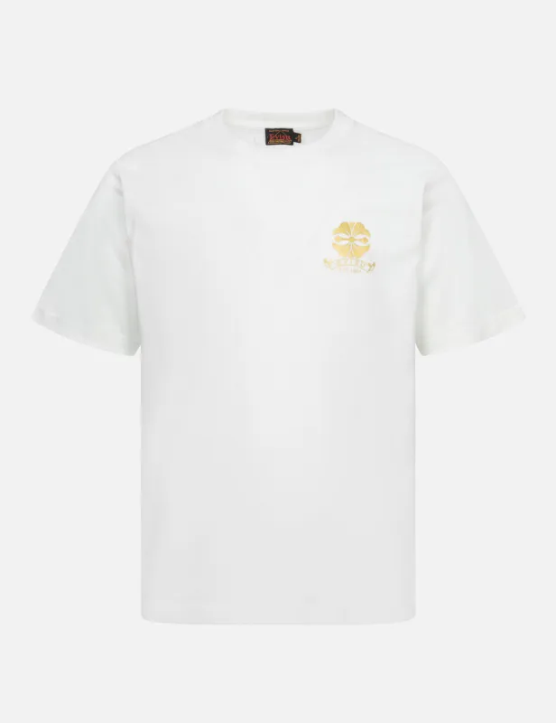 Kamon and Logo Foil Print Regular Fit T-shirt sold by Evisu