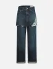 Deconstructed Seagull Embossed Fashion Fit Skirt-Jeans sold by Evisu