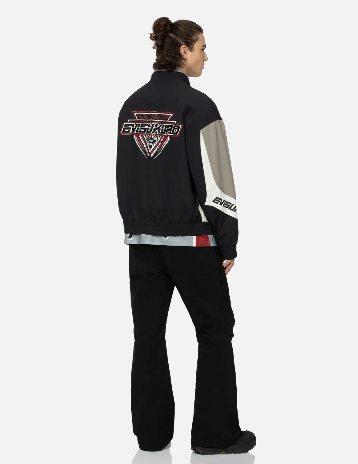 Multi-Logo Print Fashion Fit Racing Jacket sold by Evisu product image thumbnail 4