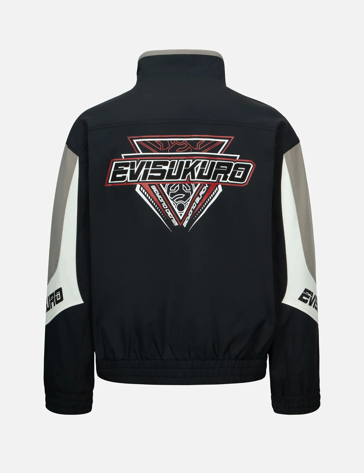 Multi-Logo Print Fashion Fit Racing Jacket sold by Evisu product image thumbnail 2