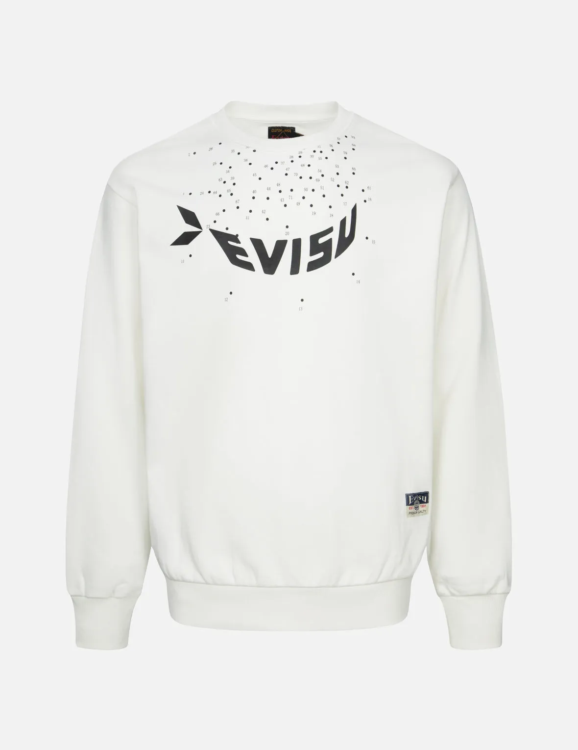 Dot-to-Dot Daruma and Logo Print Relax Fit Sweatshirt sold by Evisu product image thumbnail 4