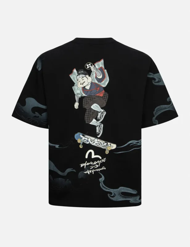 Godhead Ninja Print Loose Fit T-shirt sold by Evisu