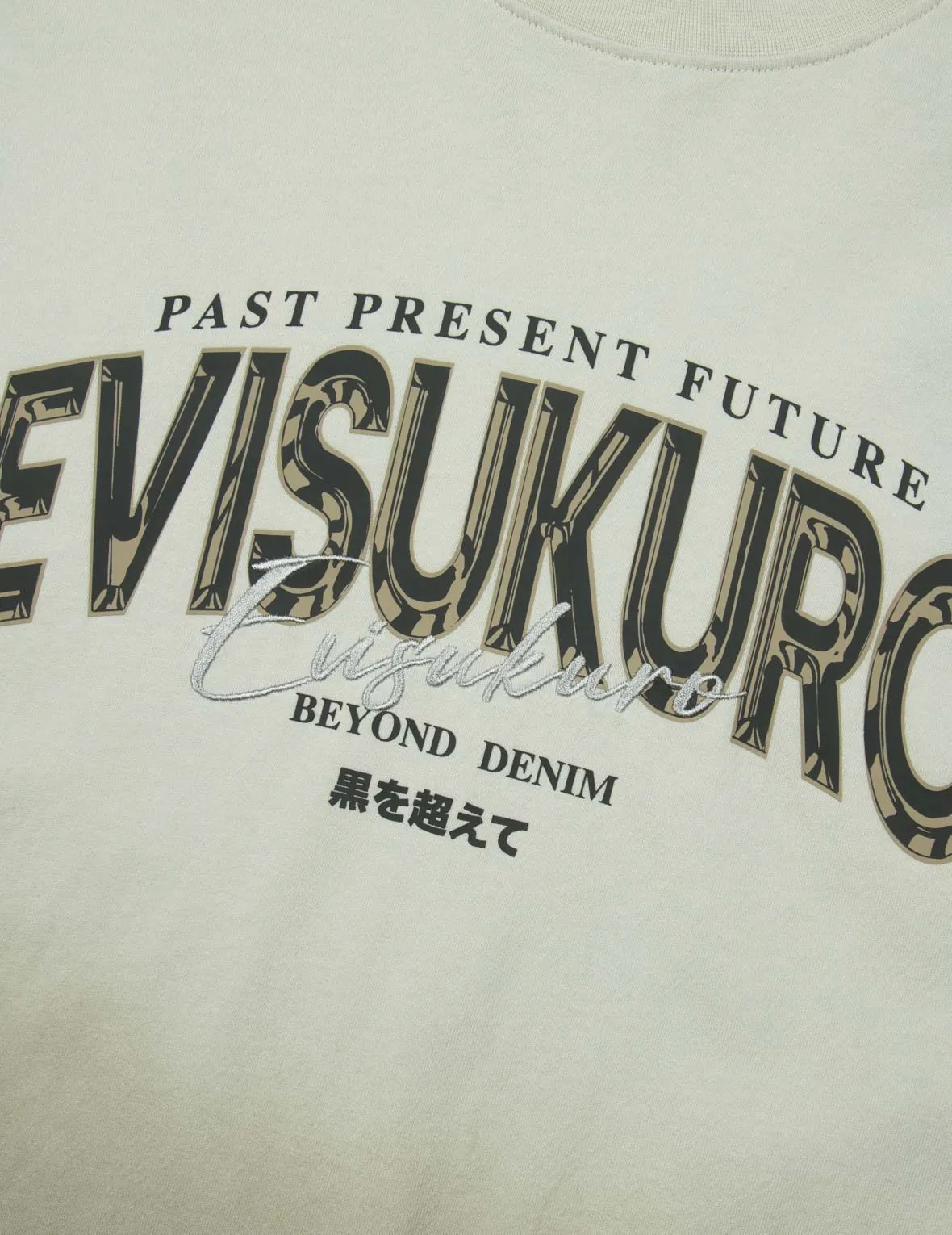 Tie-dye Logo Print and Embroidery Oversized T-shirt sold by Evisu product image thumbnail 3