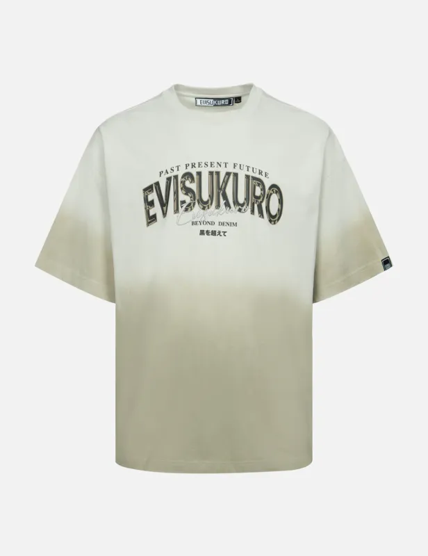Tie-dye Logo Print and Embroidery Oversized T-shirt sold by Evisu
