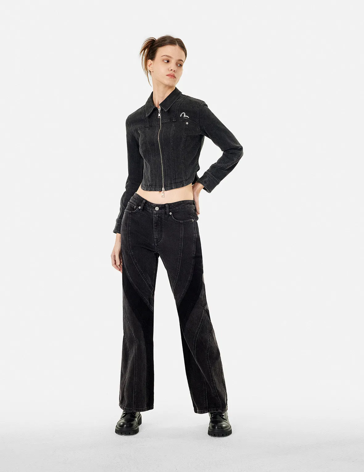 Cut-Line Fashion Fit Boot Cut Jeans sold by Evisu product image thumbnail 4