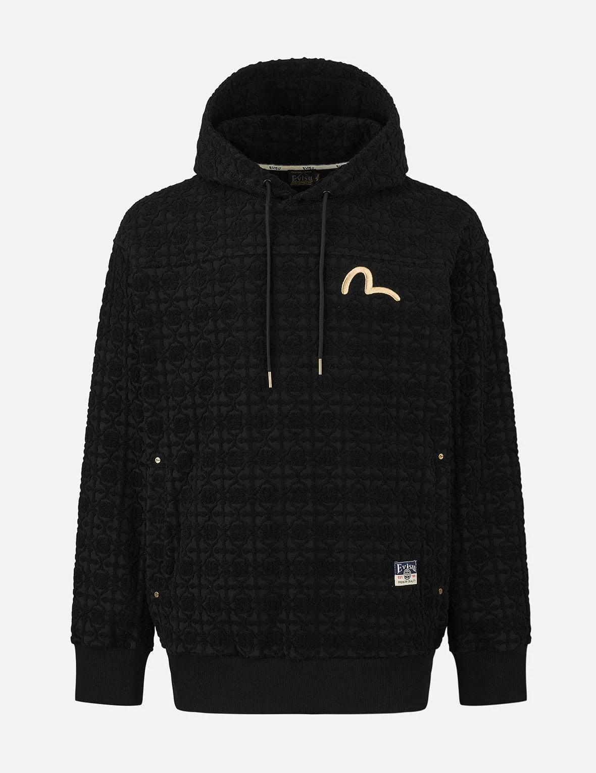 Seagull Embrodiery and Kamon Jacquard Relax Fit Hoodie sold by Evisu product image thumbnail 5