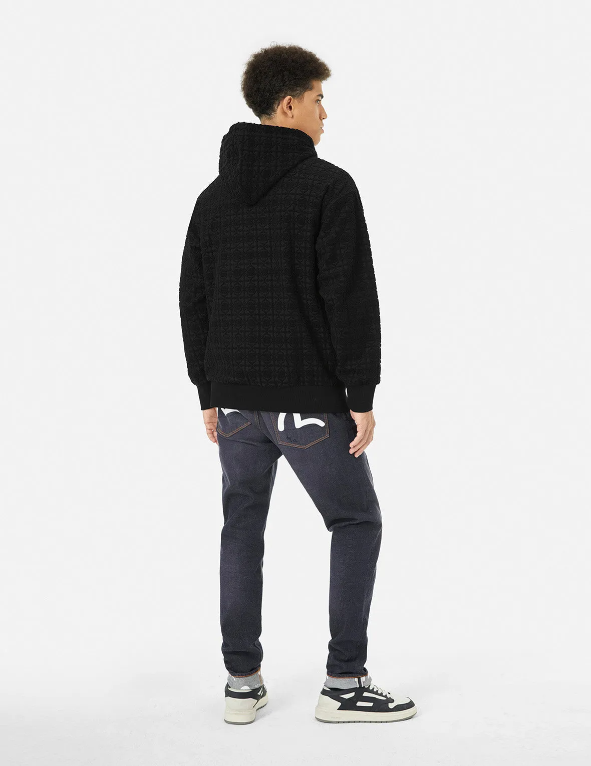 Seagull Embrodiery and Kamon Jacquard Relax Fit Hoodie sold by Evisu product image thumbnail 2
