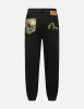 Godhead and Seagull Brocade Appliqué Straight Fit Woven Joggers sold by Evisu