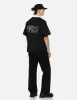 Seagull Appliqué Embroidery Baggy Fit Carpenter pants sold by Evisu