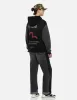 Seagull and Logo Print Boxy Hoodie sold by Evisu