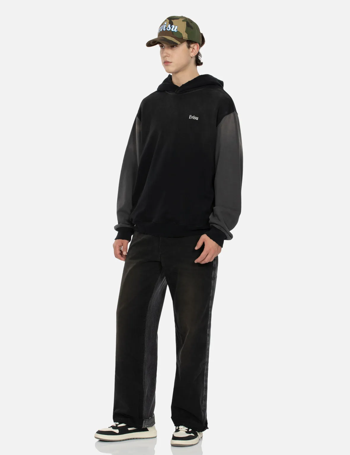 Seagull and Logo Print Boxy Hoodie sold by Evisu product image thumbnail 4