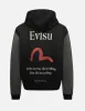 Seagull and Logo Print Boxy Hoodie sold by Evisu