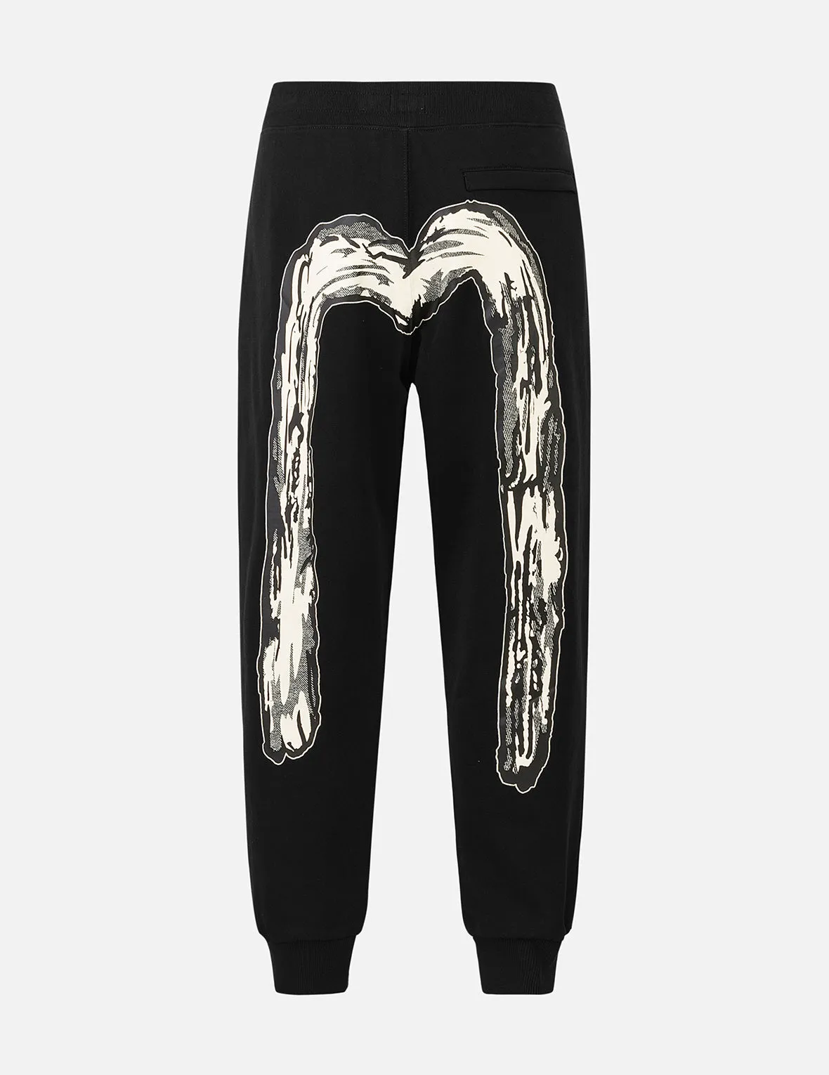Seagull and Handbrushed Daicock Print Regular Fit Sweatpants sold by Evisu