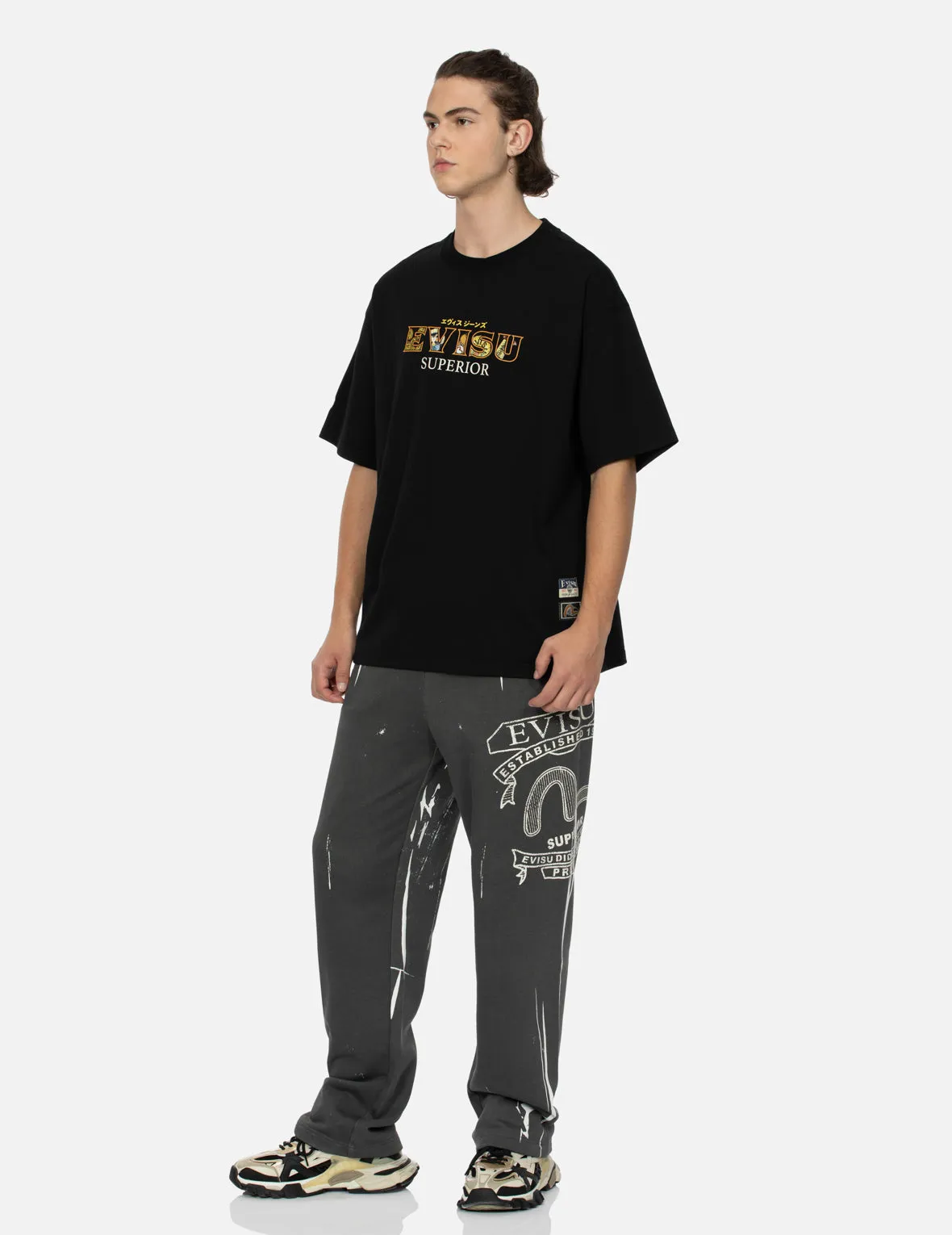 Tanuki Daicock Print Loose Fit T-Shirt sold by Evisu product image thumbnail 4