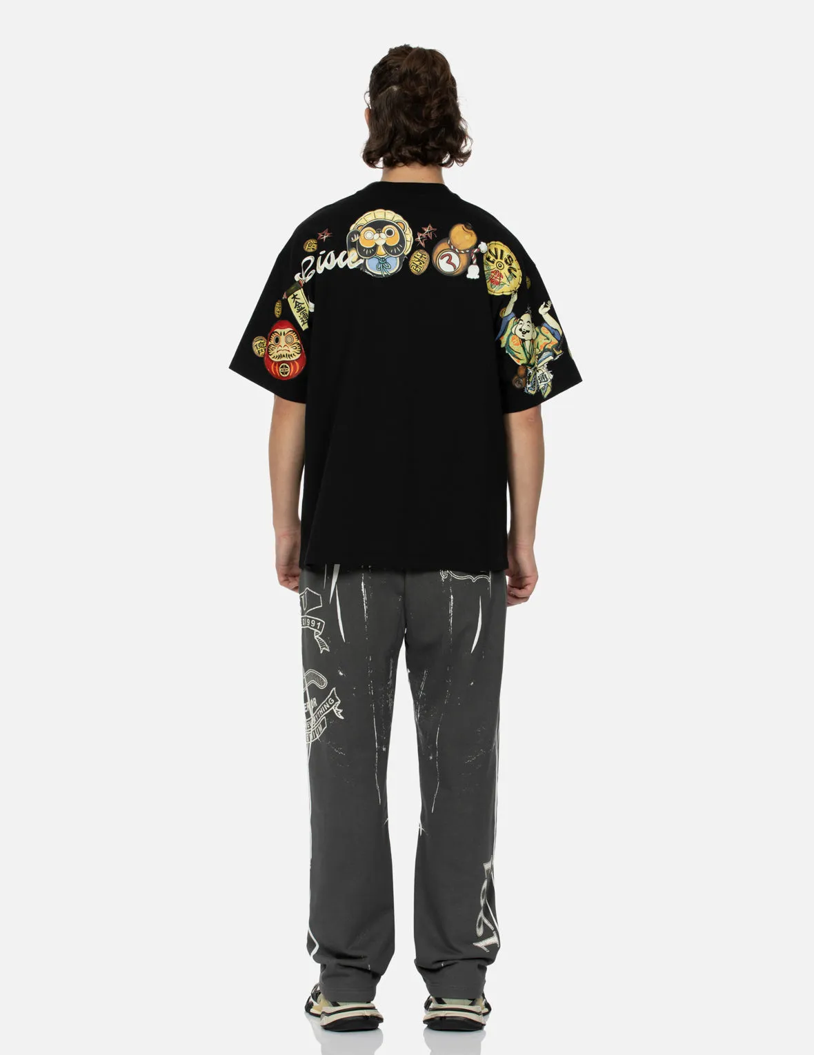 Tanuki Daicock Print Loose Fit T-Shirt sold by Evisu product image thumbnail 5