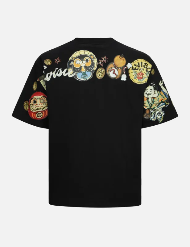 Tanuki Daicock Print Loose Fit T-Shirt sold by Evisu