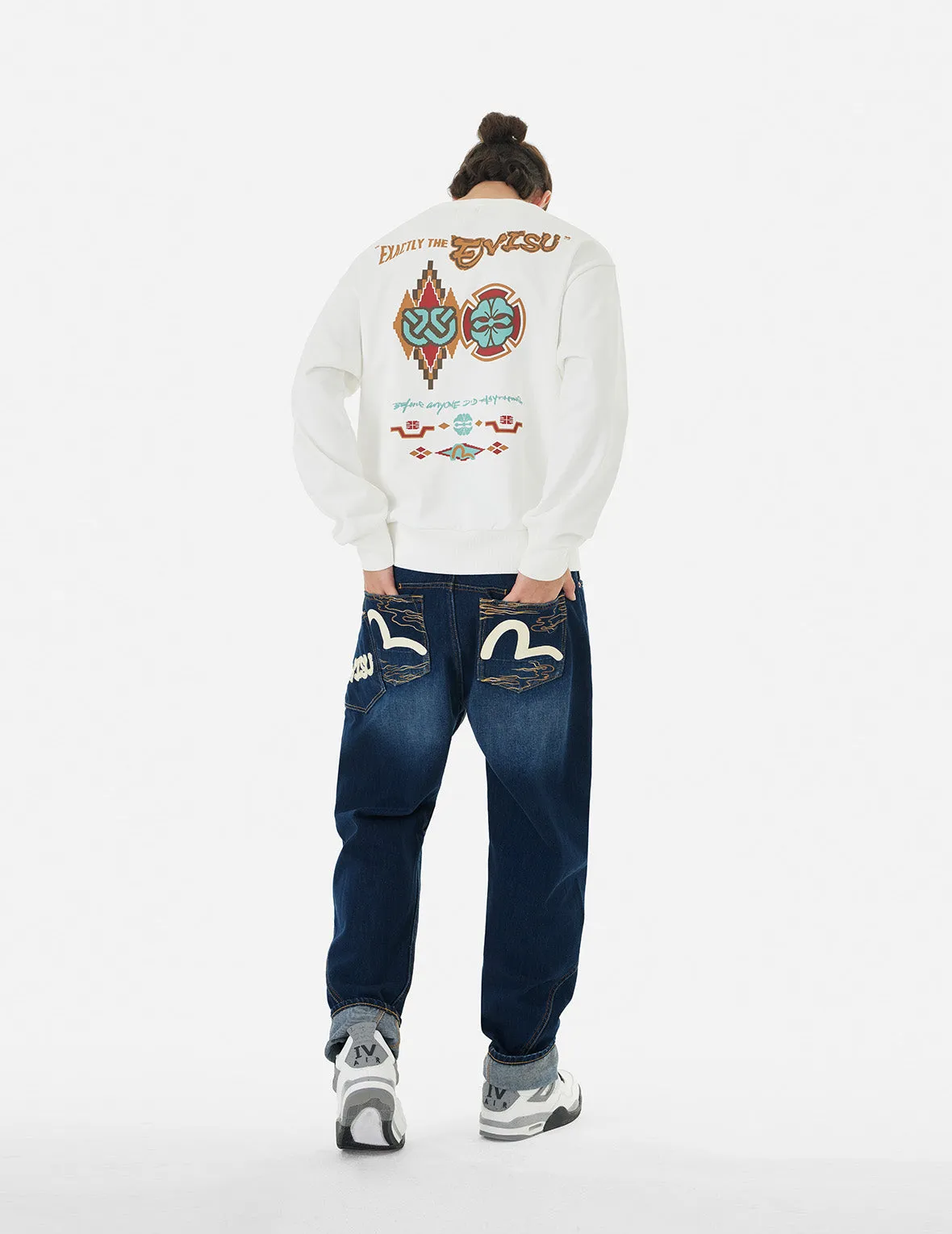 Seagull and Logo Print 3D Fit Jeans sold by Evisu product image thumbnail 5