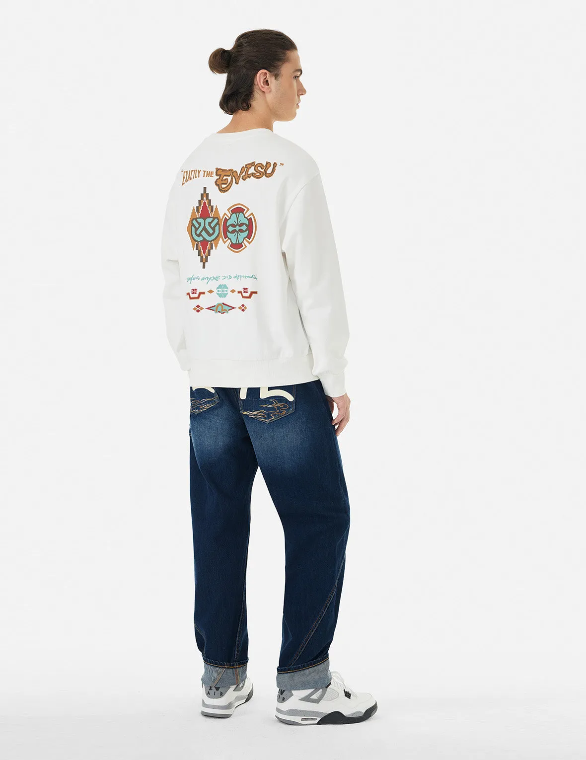 Seagull and Logo Print 3D Fit Jeans sold by Evisu product image thumbnail 3