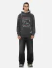 Overdye Seagull and Logo Print Relax Fit Hoodie sold by Evisu