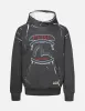 Overdye Seagull and Logo Print Relax Fit Hoodie sold by Evisu