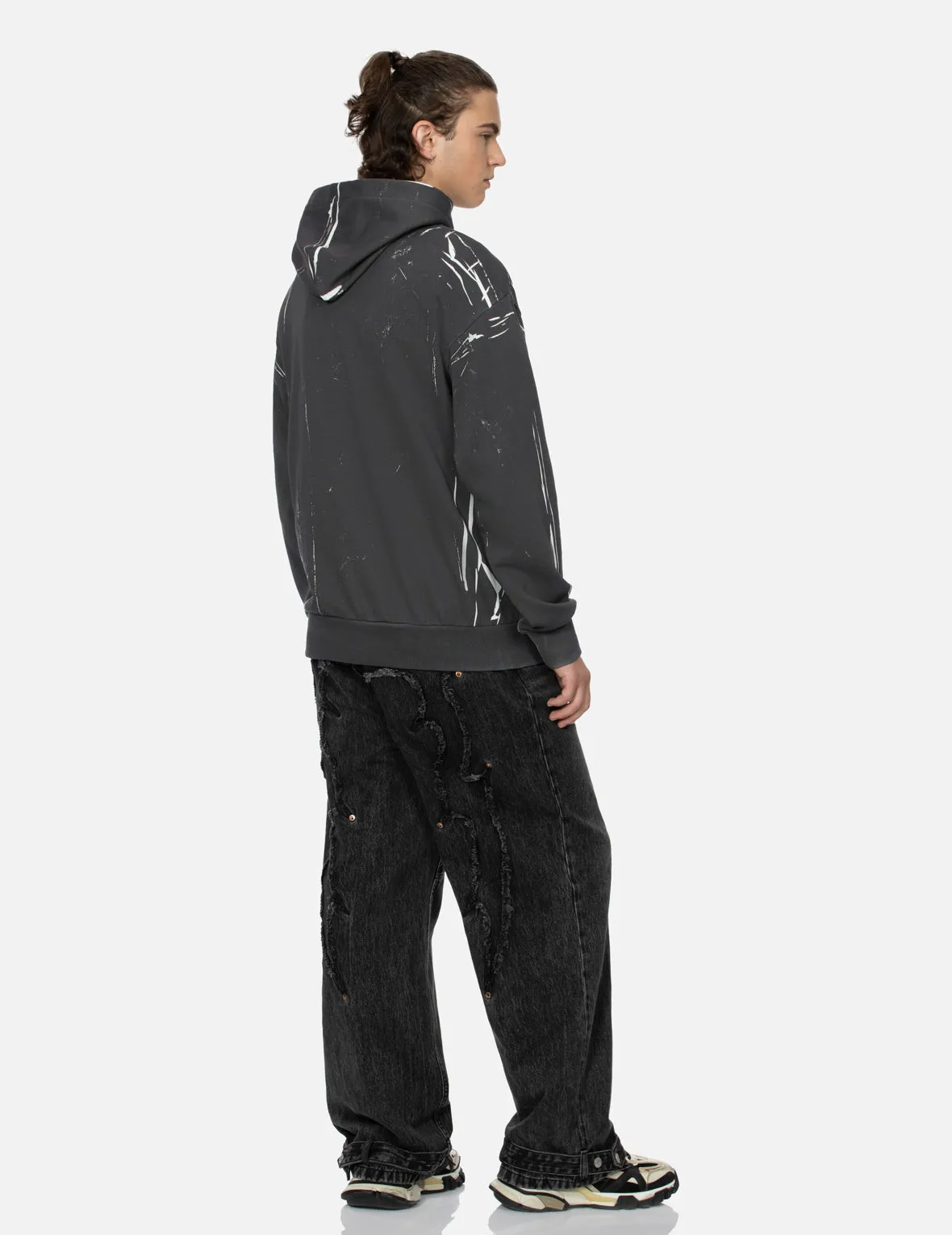 Overdye Seagull and Logo Print Relax Fit Hoodie sold by Evisu product image thumbnail 4