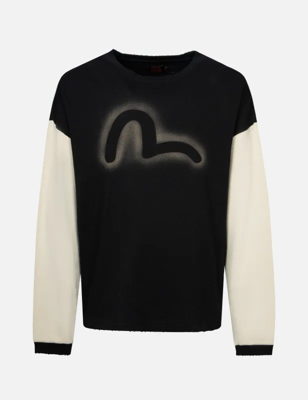 Potassium Spray Seagull Boxy Long-sleeve T-Shirt sold by Evisu