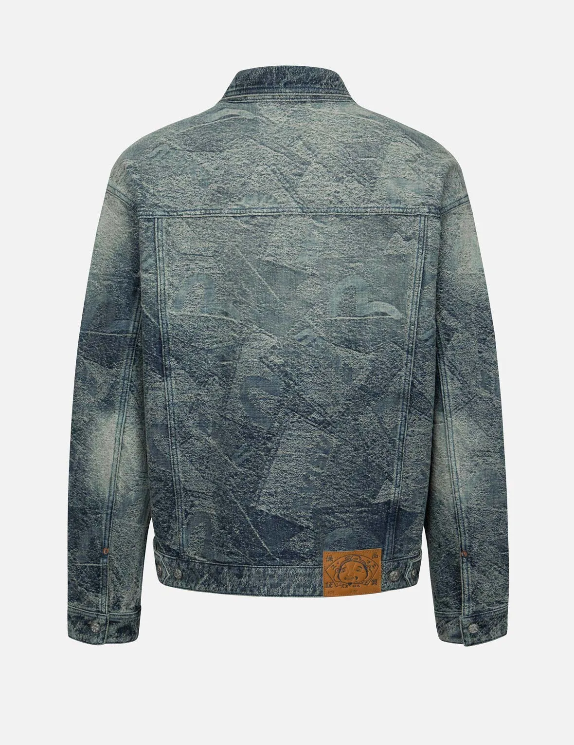 Allover Pocket Print and Seagull Embroidery Loose Fit Denim Jacket sold by Evisu product image thumbnail 2