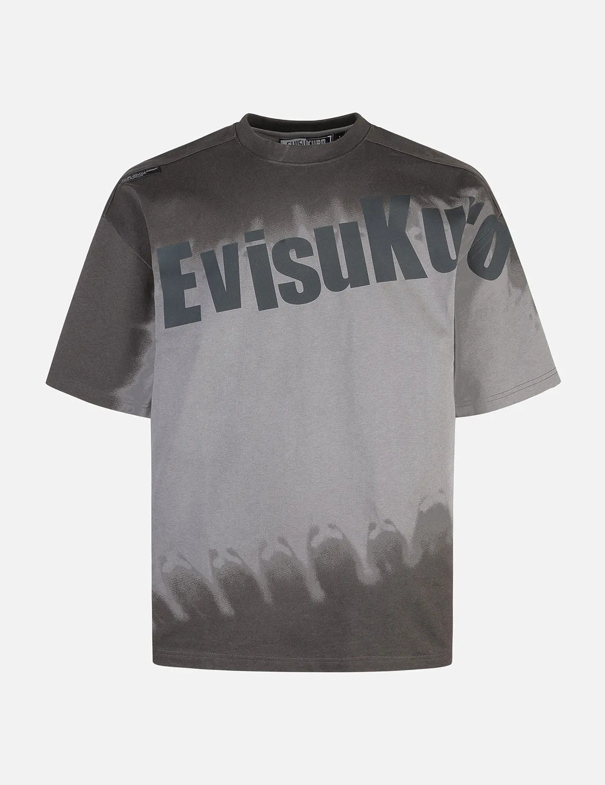 Tie-dye Logo and Slogan Print Oversized T-shirt sold by Evisu product image thumbnail 2