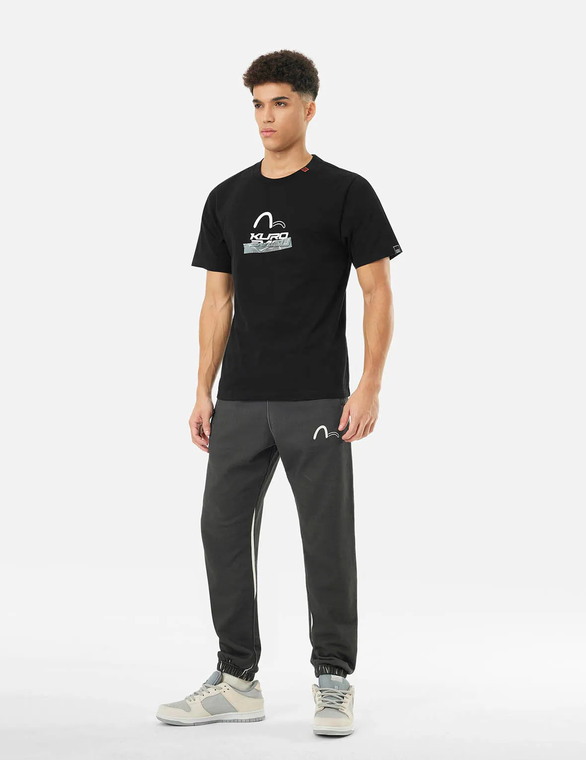 Logo and Tape Print Regular Fit T-shirt sold by Evisu product image thumbnail 5