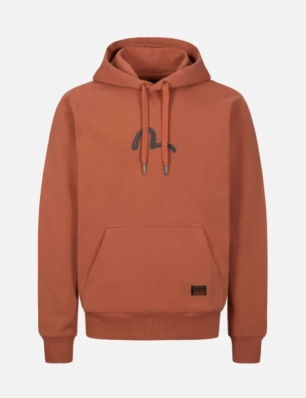 Seagull Print Hooded Sweatshirt sold by Evisu