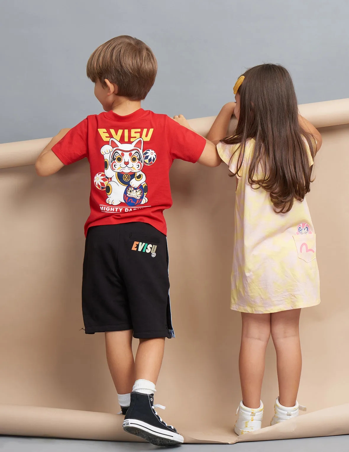 Kamon Jacquard Tape Sweat Shorts sold by Evisu product image thumbnail 5