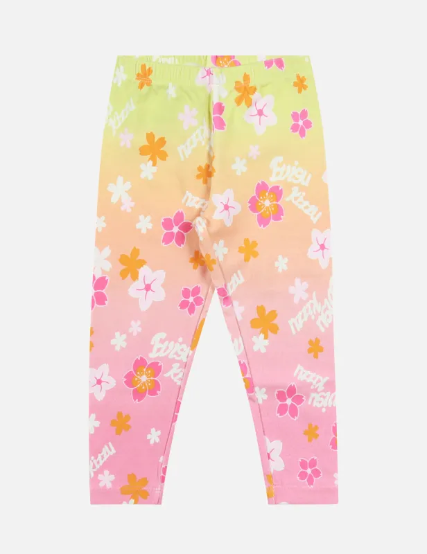 Allover Sakura Print Regular Fit Leggings sold by Evisu