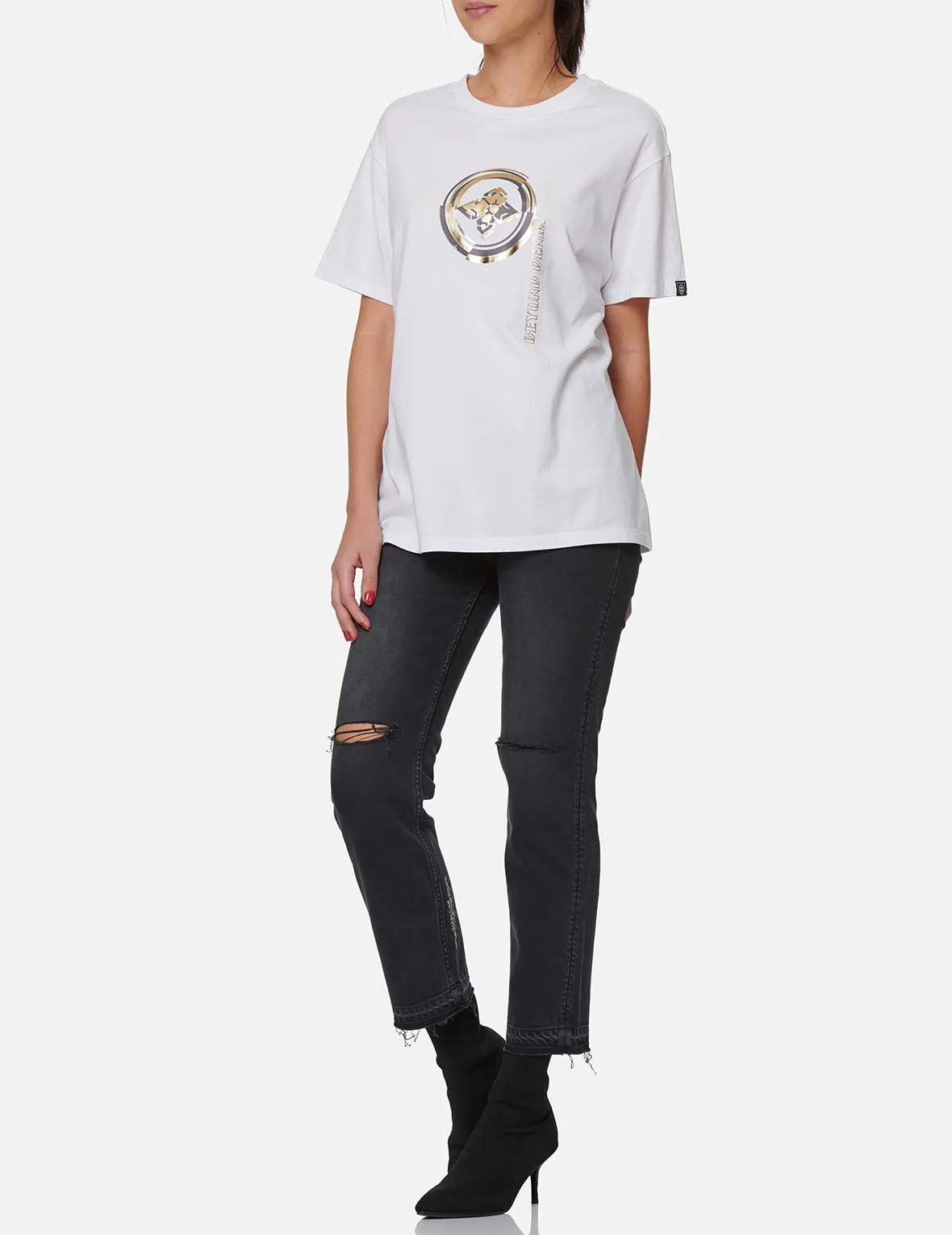 Cast Shadow Effect Kamon Print T-shirt sold by Evisu product image thumbnail 5