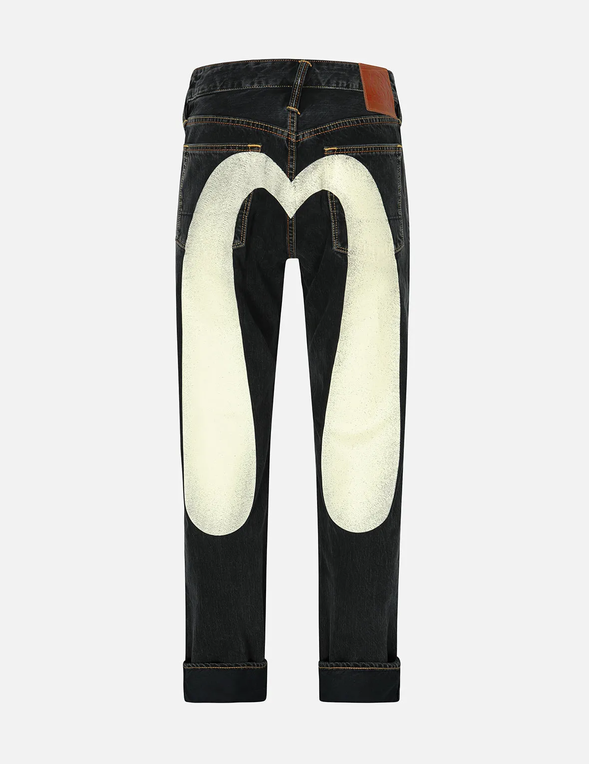 Daicock Print Baggy Fit Denim Jeans #2000 sold by Evisu